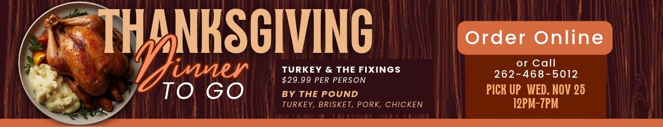 Thanksgiving at Smoke on the Water. Order online.