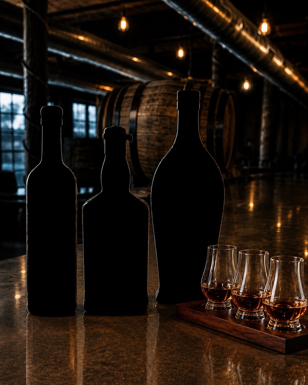 August bourbon flight teaser silhouette
